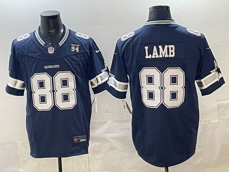 Men 2026 Dallas Cowboys #88 Lamb Blue 3th generations Nike Limited NFL Jersey style 02->dallas cowboys->NFL Jersey